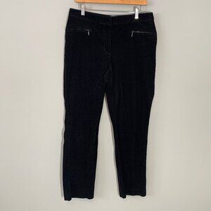 Talbots signature‎ black corduroy stretch straight leg pants - Size 12